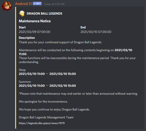 Android 21 Discord Bots Top Gg